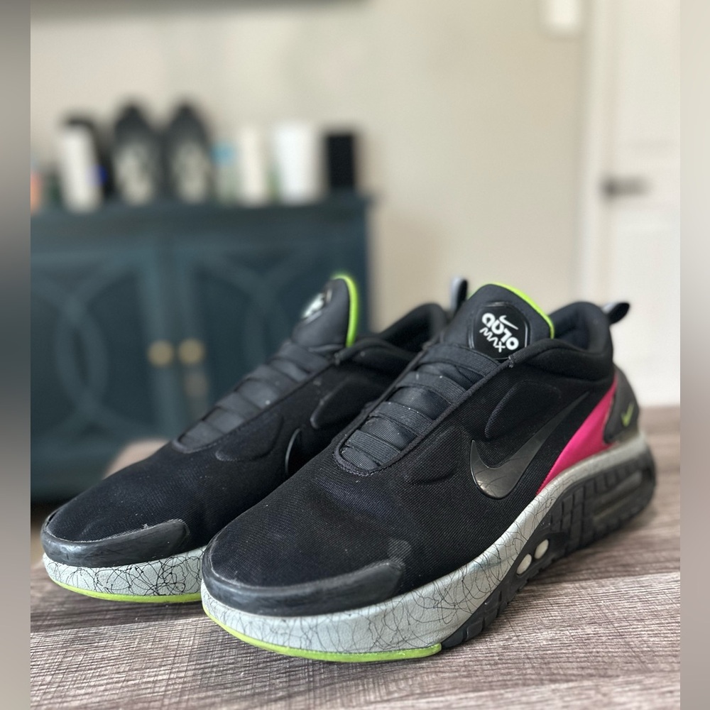 Nike Adapt Auto Max Black Fireberry Green US men’s size 10